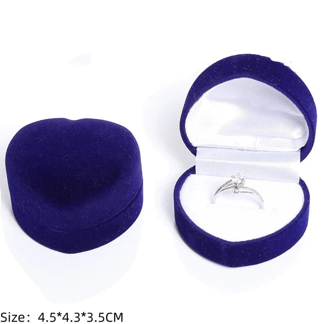 Wholesale Engagement Velvet Earring Ring Packaging Box SKU-04 5x4.5x4cm