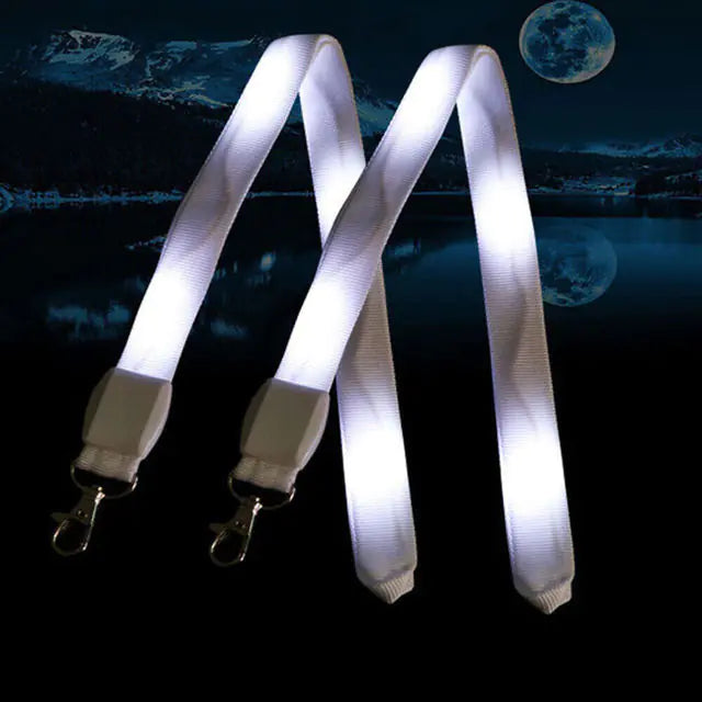 LED Flashing Lanyard White 20 Inches