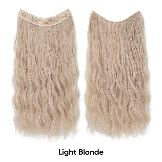 Synthetic Wave Hair Extensions Light blonde 24inches