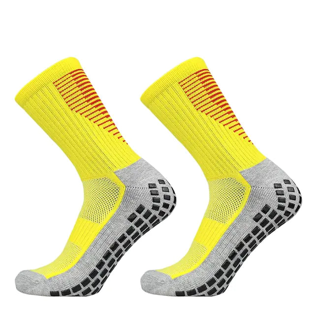 Non-Slip Grip Football Socks DP Yellow