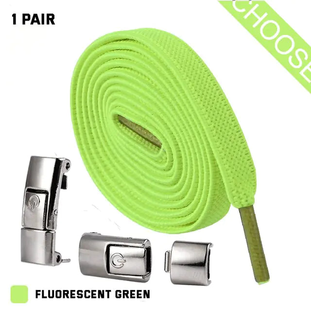Elastic Shoelaces Fluorescent Green