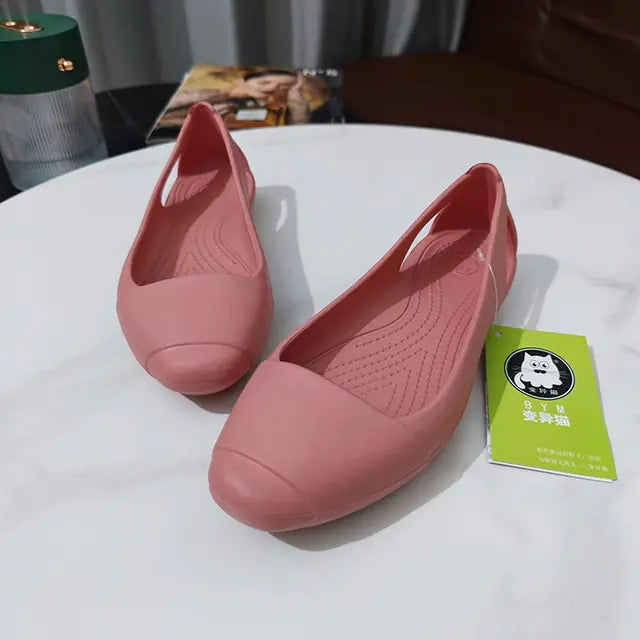 Summer Women Plastic Sandals Pink 8