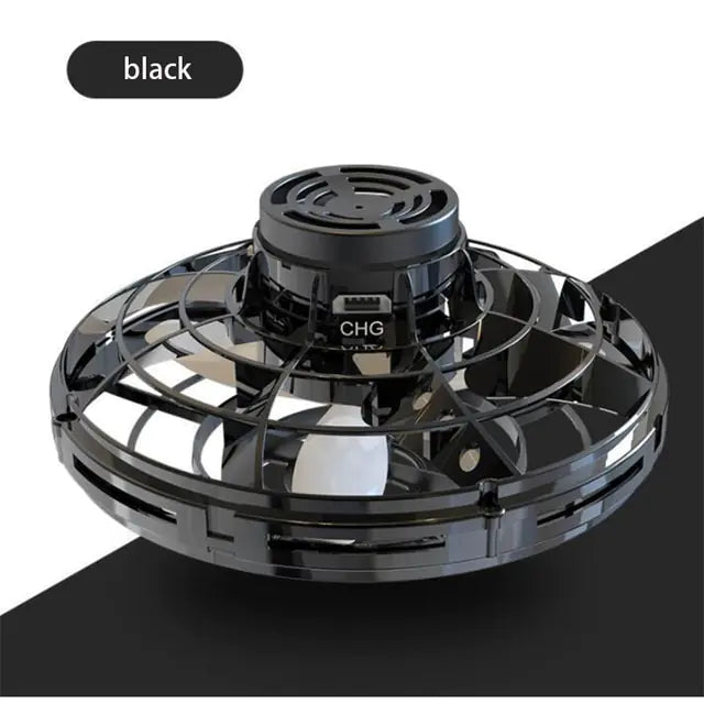 LED Flying Spinner Mini Drone Black