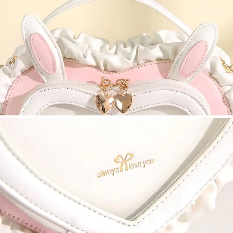 Kawaii Bunny Ears Heart Shape Bag