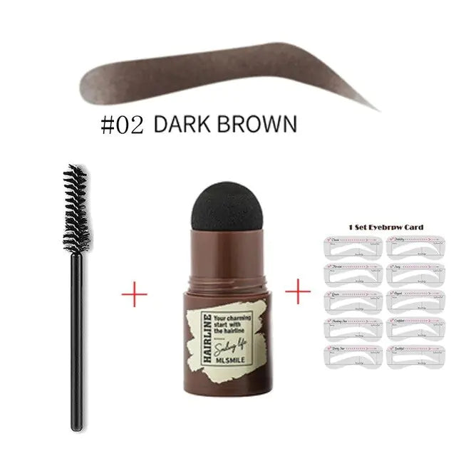 One Step Eyebrow Stamp kit Dark Brow 02 1pc