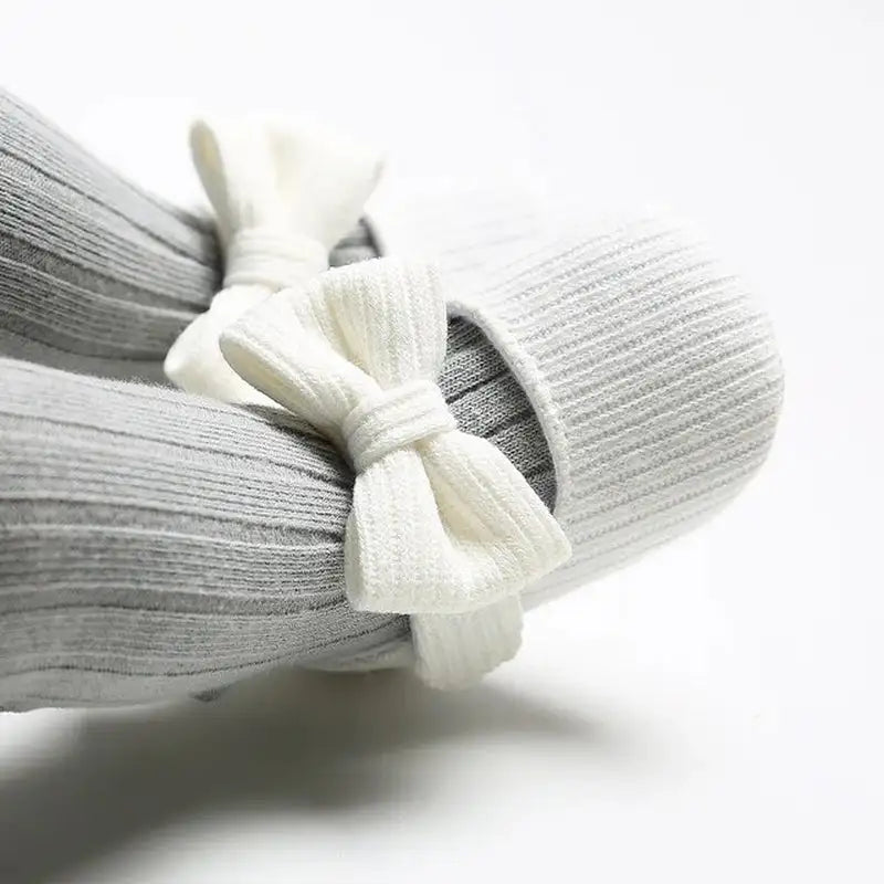 Newborn Soft Shoes Gray 0-6 Months