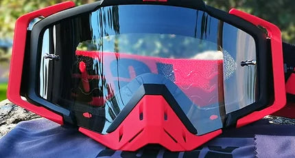 Motocross Goggles Red