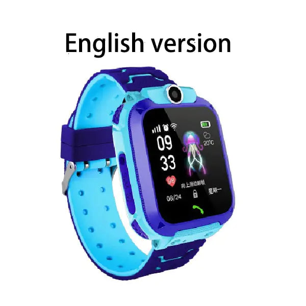 New SOS Smartwatch For Children Blue English Version No Box 1.44 Inches