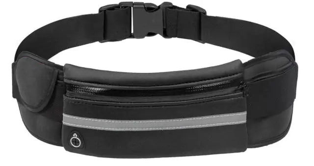 Sporty Waist Belt Bag Black