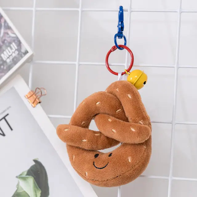 Cartoon Figure Bread Plush Toy Pretzel 10cm