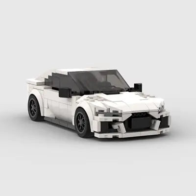 Building Blocks Racing Sports Vehicle White M03055B