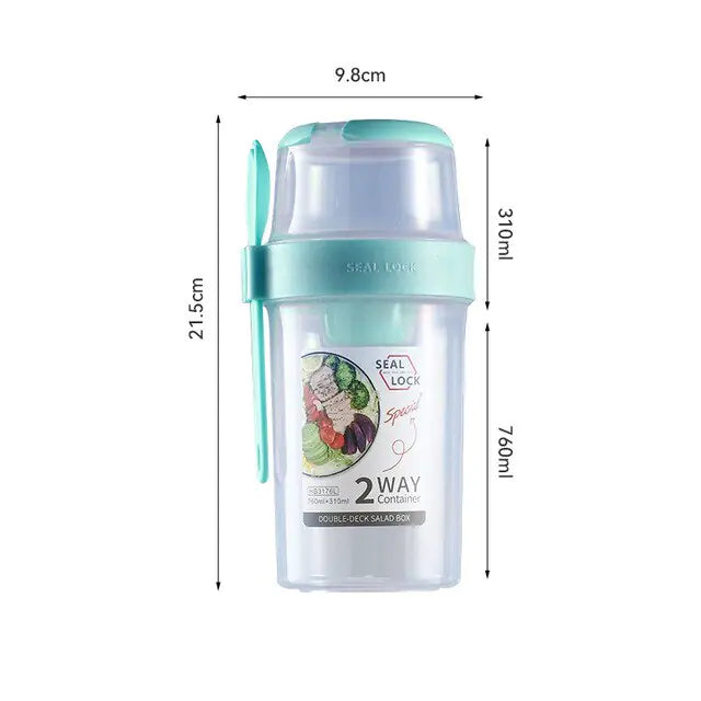 Container Set Food Bowl Green 760ml