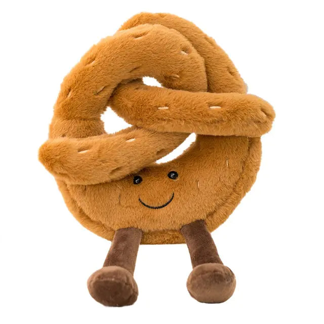 Cartoon Figure Bread Plush Toy Bretzel Pretzel 18cm