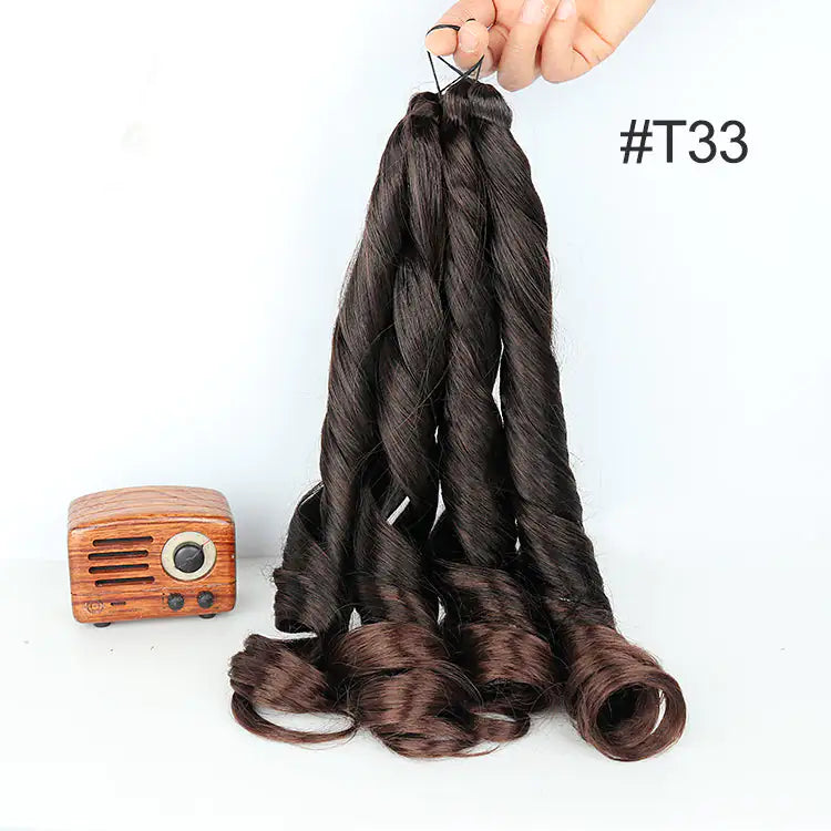 Spiral Curl Synthetic Hair #T1B/33 24" ( 2 bundles in a pack )