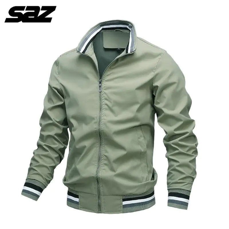 Men’s Casual Stand-up Collar Jacket