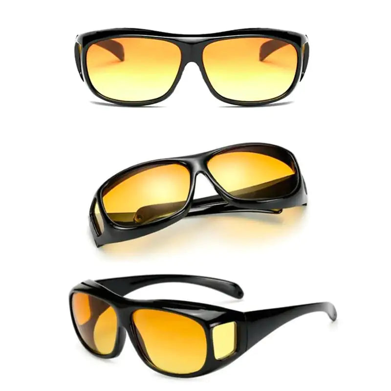 Night Vision Glare Cut Headlight Glasses Black/Gold BUY 3 PAIR +FREE SHIPPING FOR 44.95 SA