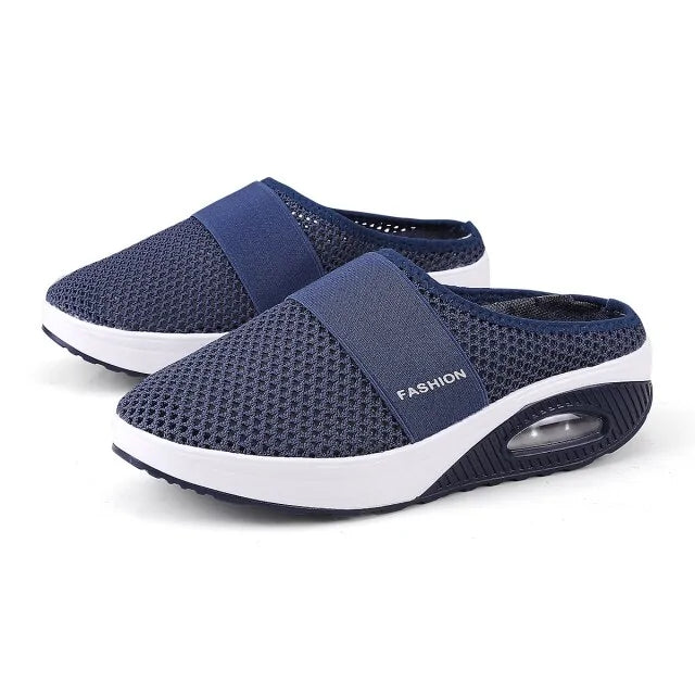 Comfortable Walking Shoes Dark Blue 35