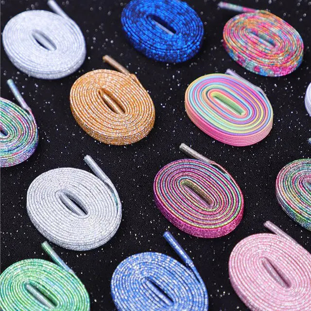 Bling Shoelaces Set 1Pair Color Random 100cm