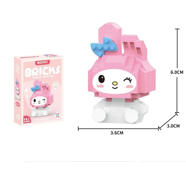 Kuromi Assembled Toy Children's Puzzle My Melody x with box