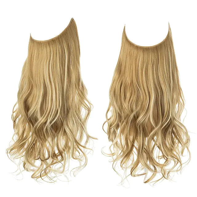 No Clip In Synthetic Hairs Blonde 22H613 18inches