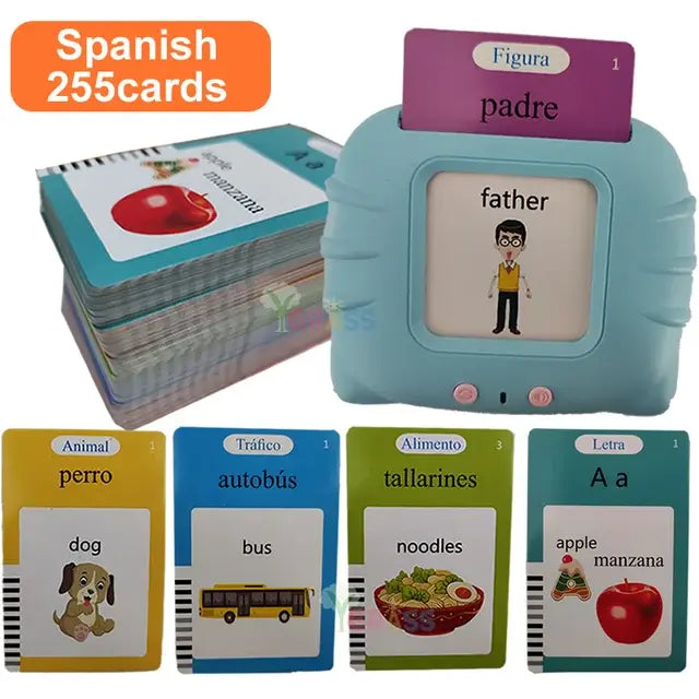 Educational Learning Talking Flash Cards Spanish 255cards