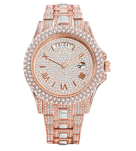 Men's Luxury Crystal Watches V320A Rose