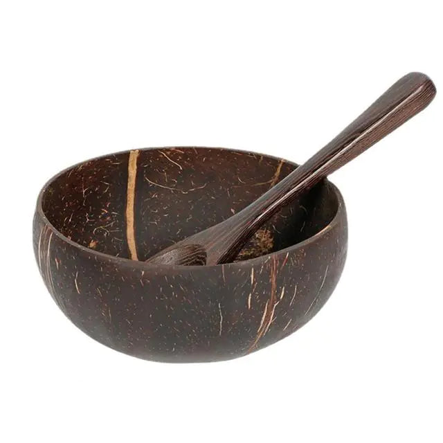 Coconut Shell Food Container Set Coffee