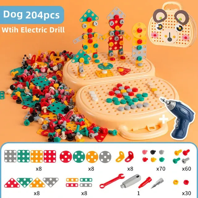 Kids' Electric Toolbox Dog Driller No box