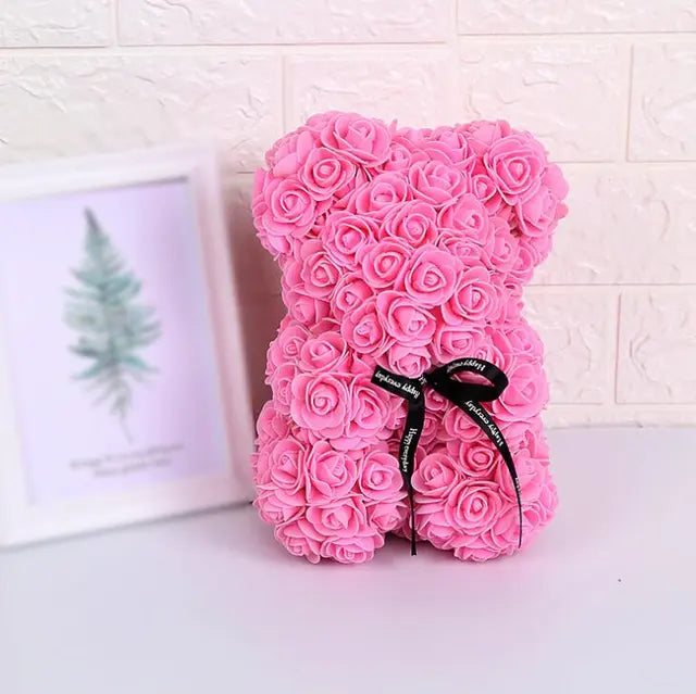 Rose Bear Flowers Pink Without Crown