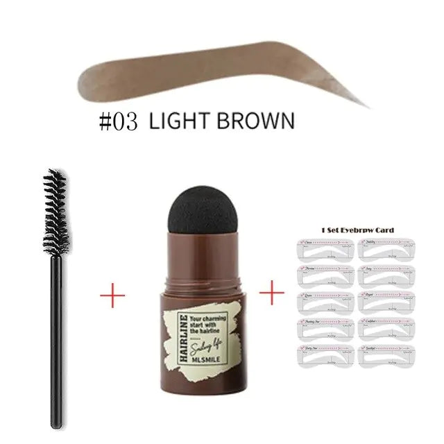 One Step Eyebrow Stamp kit Light Brown 03 1pc