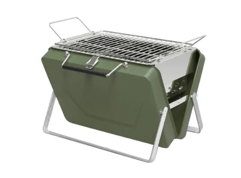 Portable BBQ Stove Grill Folding Charcoal Grill Army Green