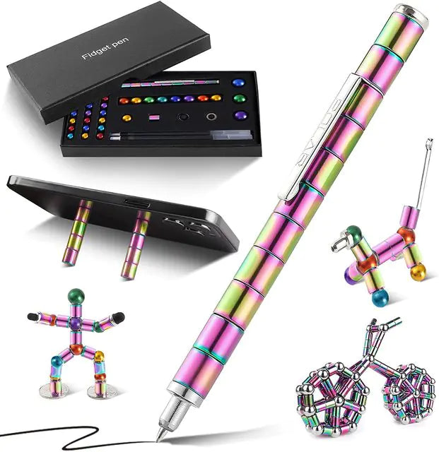 Magnet Fidget Pen Big Rainbow Set