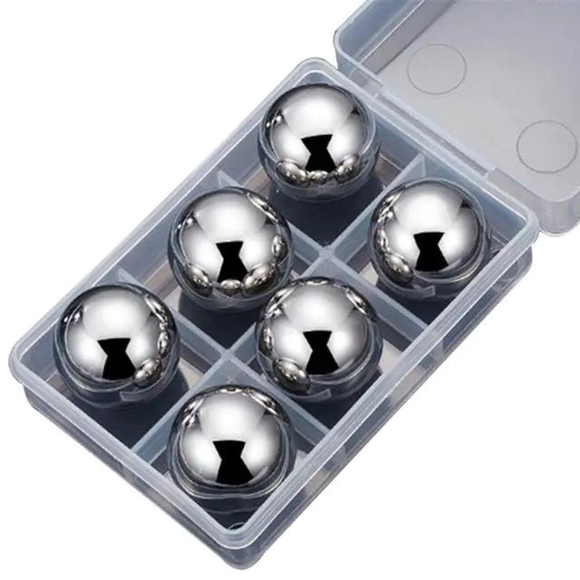 Whisky Stone Rock Cooler Silver 6 Pcs