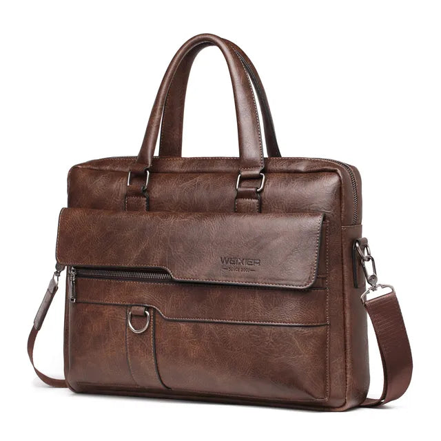 2023 Men Briefcase Bag Dark brown 1 PCS