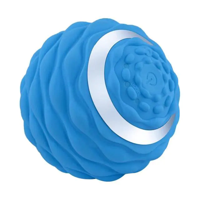 Vibrating Massage Ball for Fitness Blue