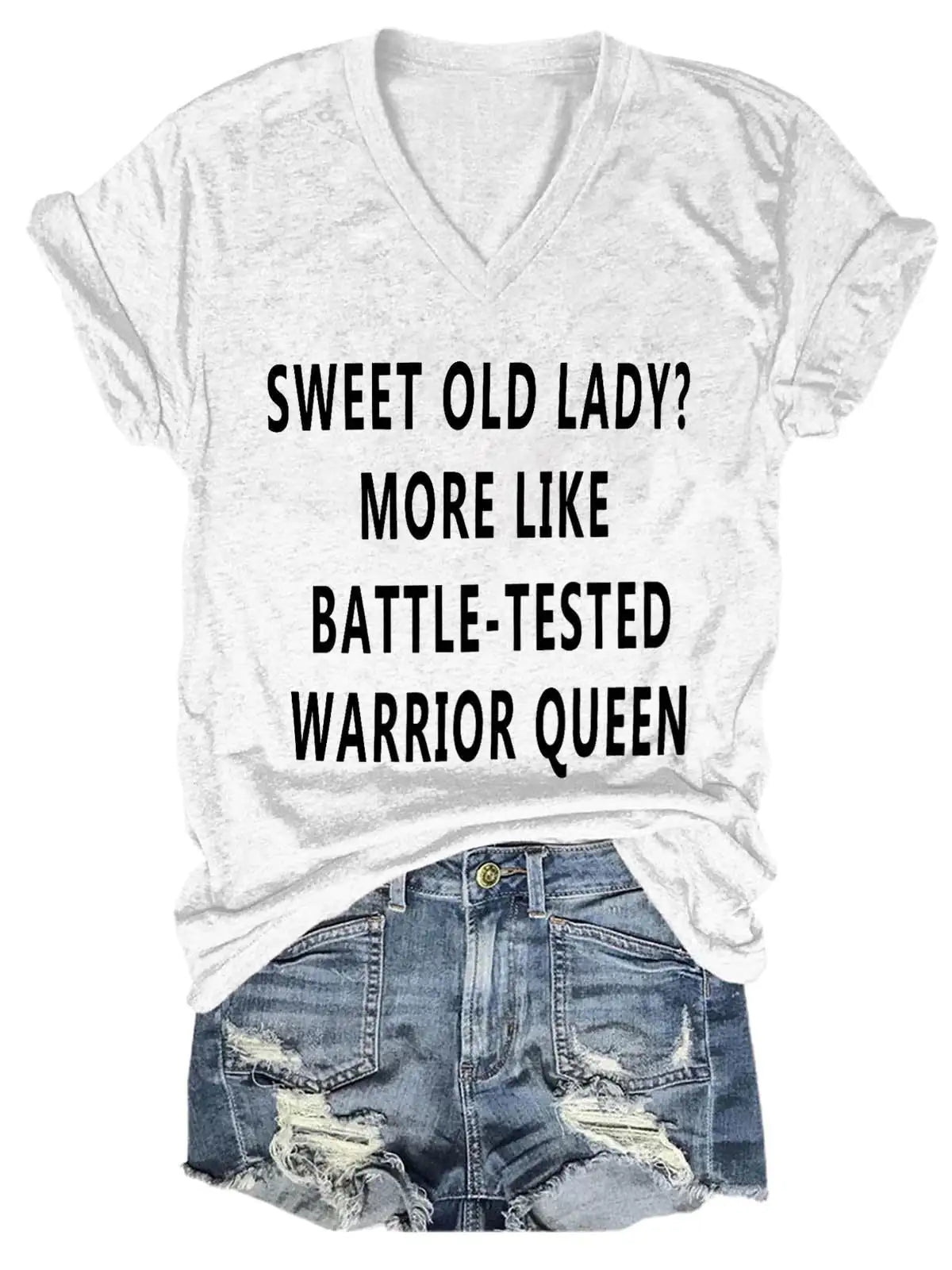 Women's "Sweet Old Lady" Print Tee