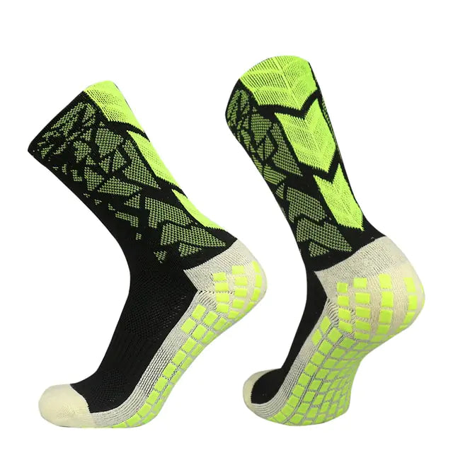 Unisex Camouflage Breathable Soccer Socks Black Green Medium