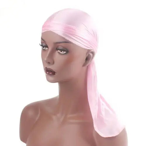 Colorful Silk Waves Durag Headwrap Pink
