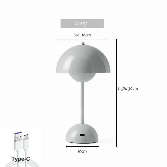 Bud Lamp Collection Gray