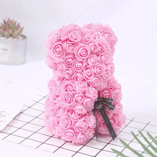 Rose Bear Flowers Light Pink Without Crown