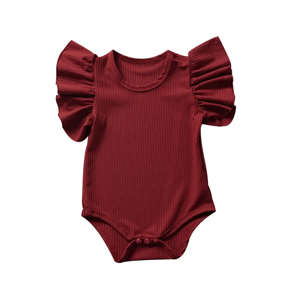 Newborn Body Suit Todder Red 3 6Months