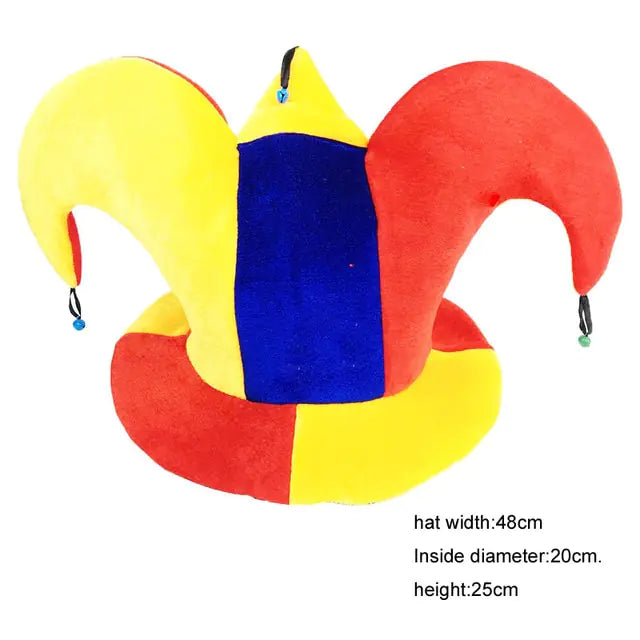 Cosplay Clown Hat for Parties Blue, Yellow and Red Style 5