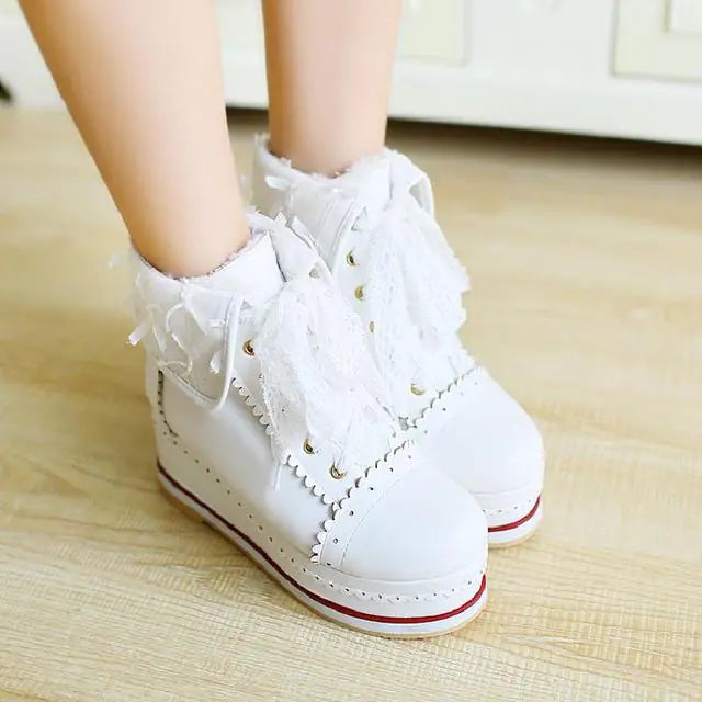 Anime Costume Vintage Shoes White 37