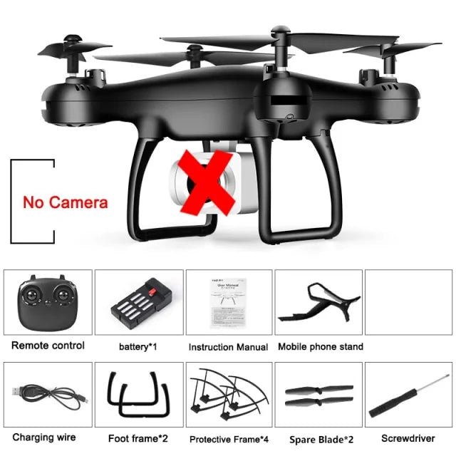 Drone With Camera RC Quadcopter No Camera Black 1B