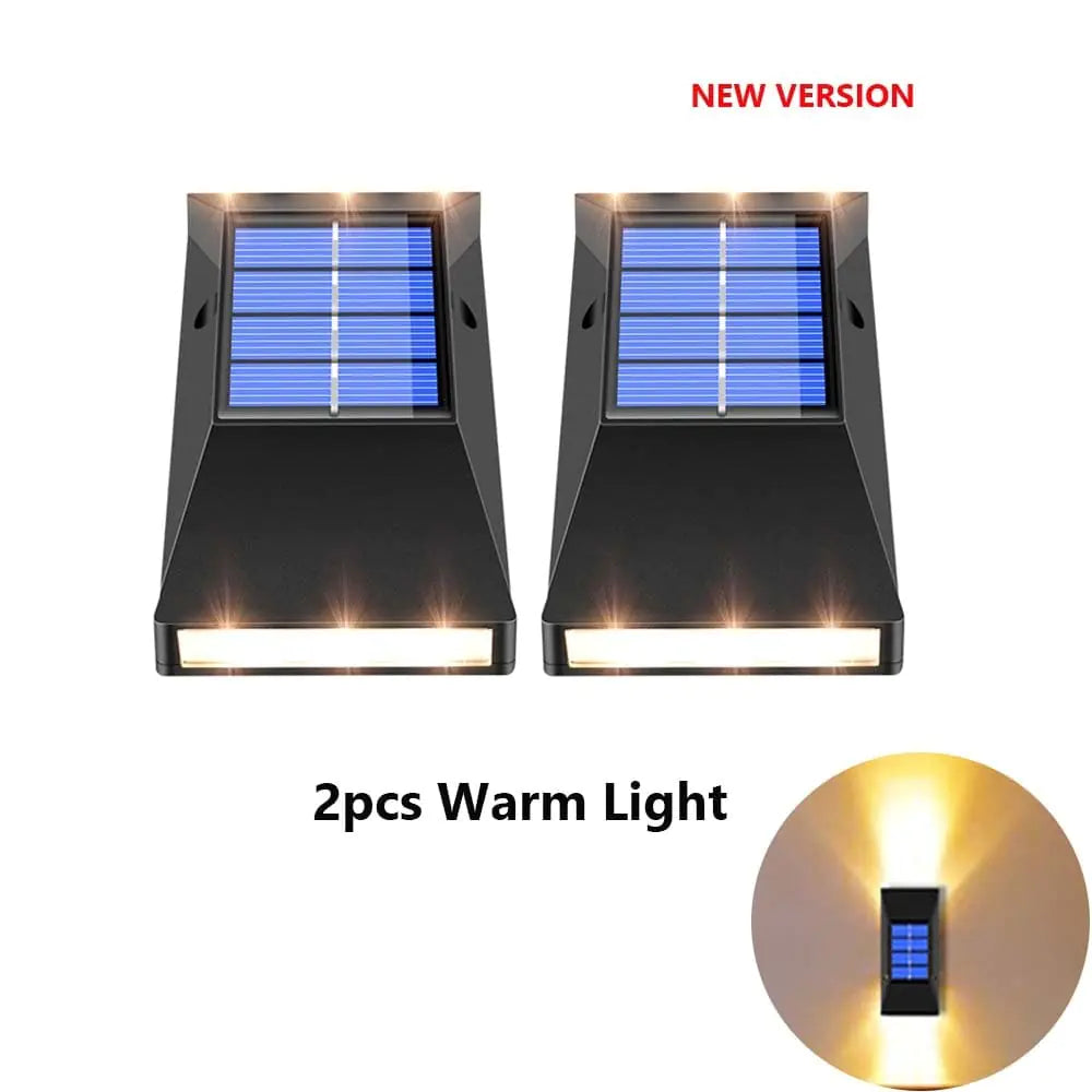 Outdoor Solar Light 6LED warm 2pcs 5M