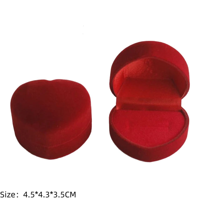 Wholesale Engagement Velvet Earring Ring Packaging Box SKU-02 5x4.5x4cm