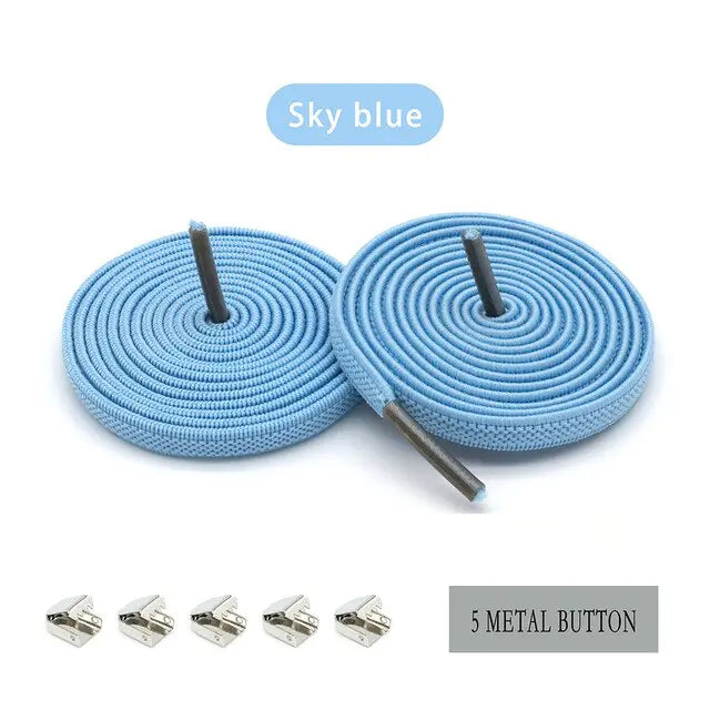 QuickFit Elastic Shoelaces Sky Blue 100cm