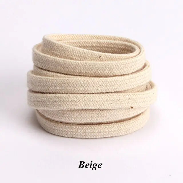 Double Weave Shoelace Beige 100cm
