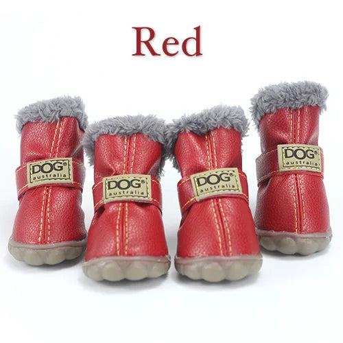 PETASIA Pet Dog Shoes Red M (3)