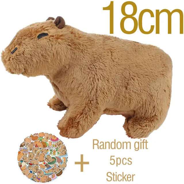 Capybara Plush Simulation Capibara Anime Fluffty Toy Opp Bag 18cm